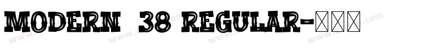 Modern438 Regular字体转换